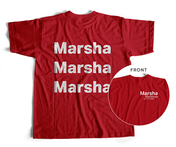 Marsha, Marsha, Marsha Red T-Shirt