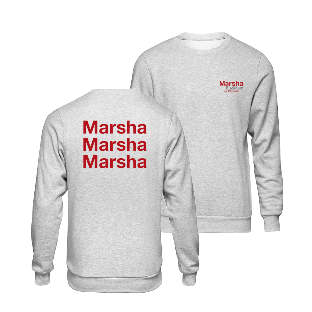 Marsha, Marsha, Marsha Gray Crewneck